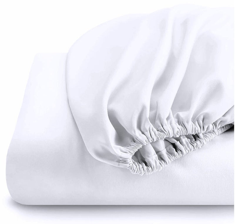 Deluxe Pearl White Comfy Fitted Bed Linen Set (3 Pieces) - 120 cm - Image 3